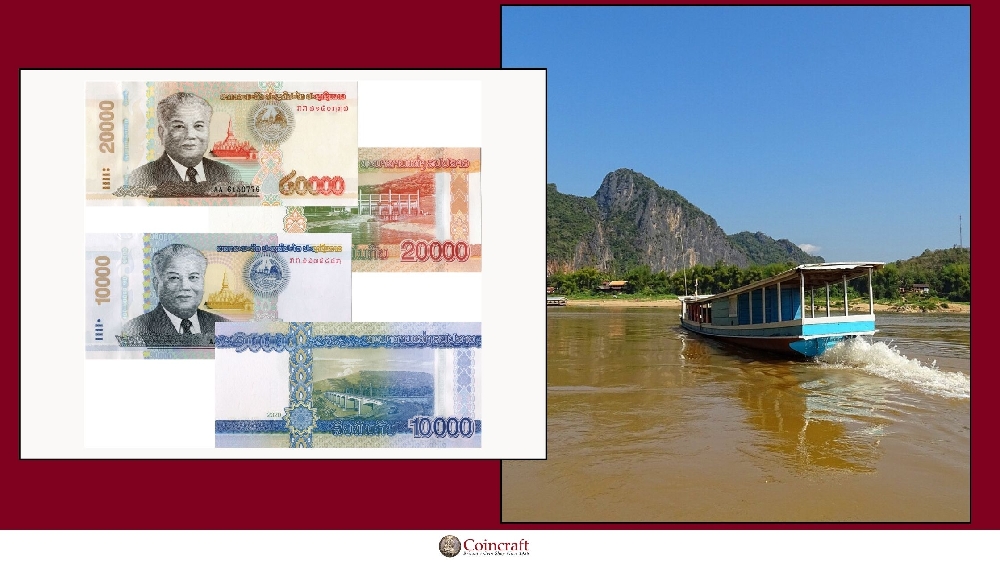 Lao Kips Featuring Mekong River - Coincraft
